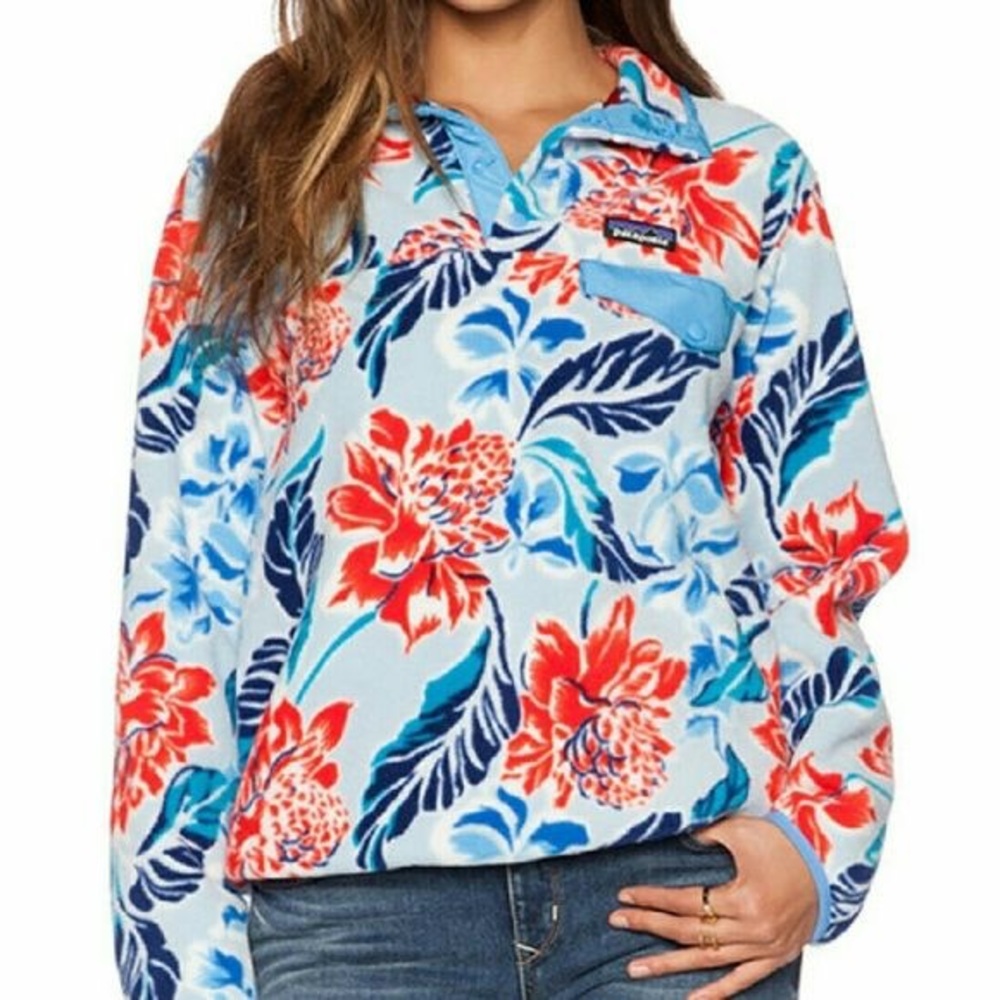 Hawaiian Print Snap-T Fleece Pullover Patagonia